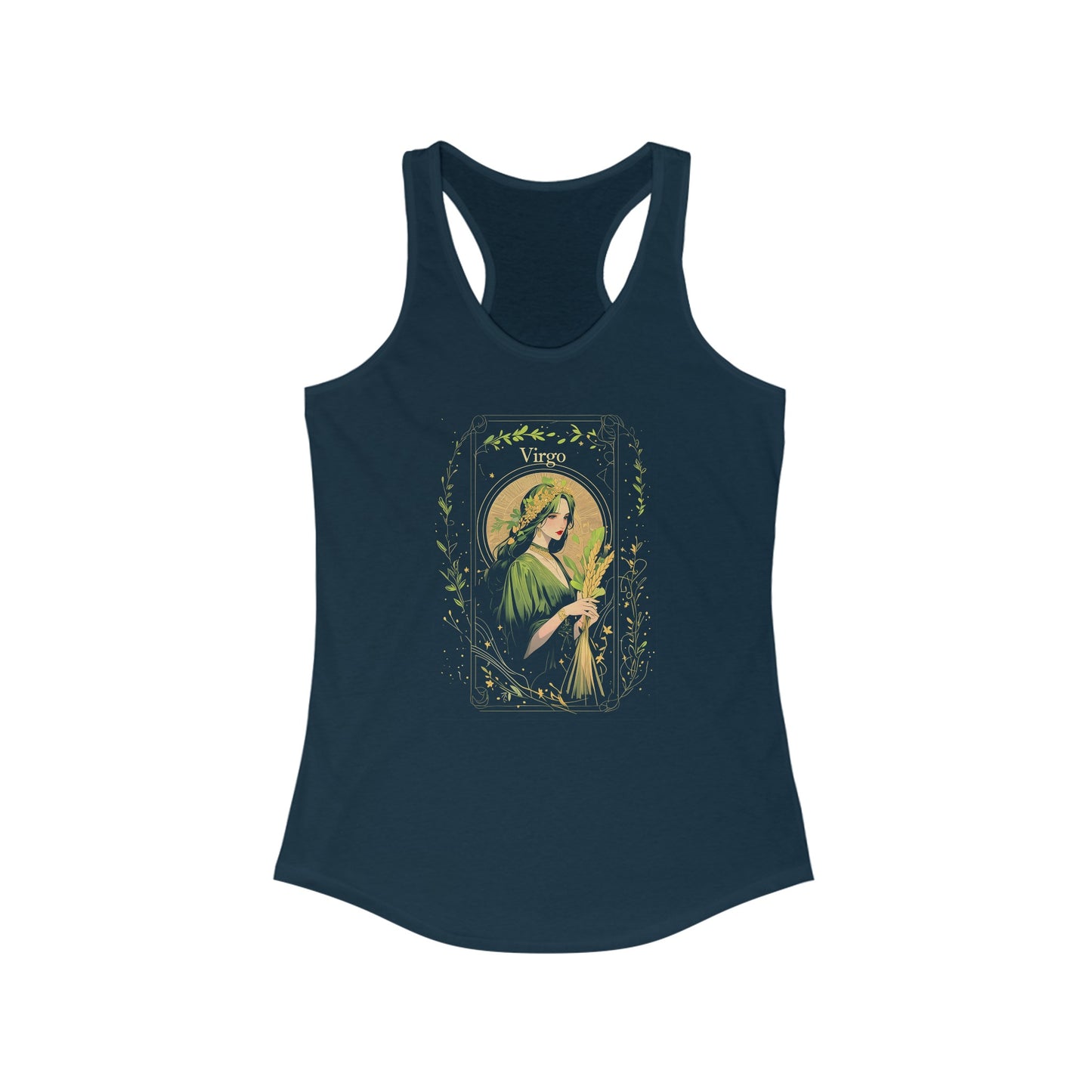 The Maiden: Virgo Tarot Card Racerback Tank