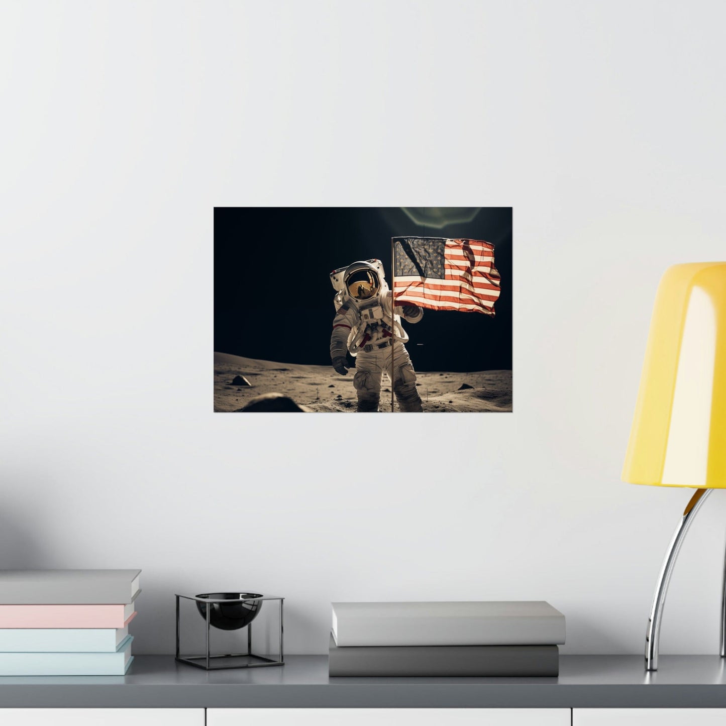 Poster Moon Flag Planting Poster