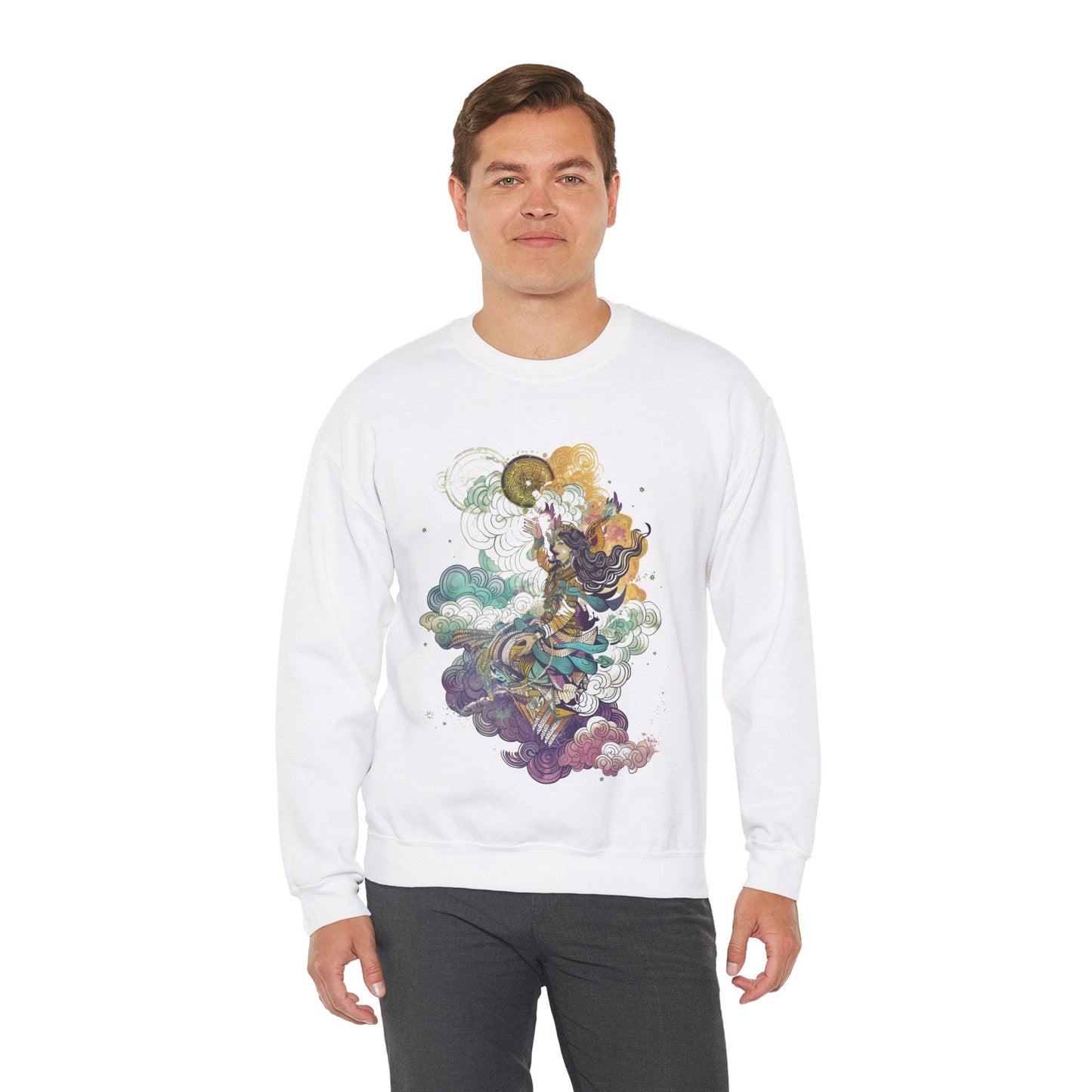 Sweatshirt Astrological Elegance Sweater: Cosmic Grace Unfolds