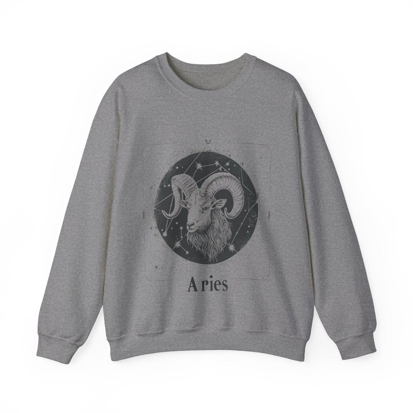 Sweatshirt S / Graphite Heather Aries Warrior Crewneck Sweatshirt