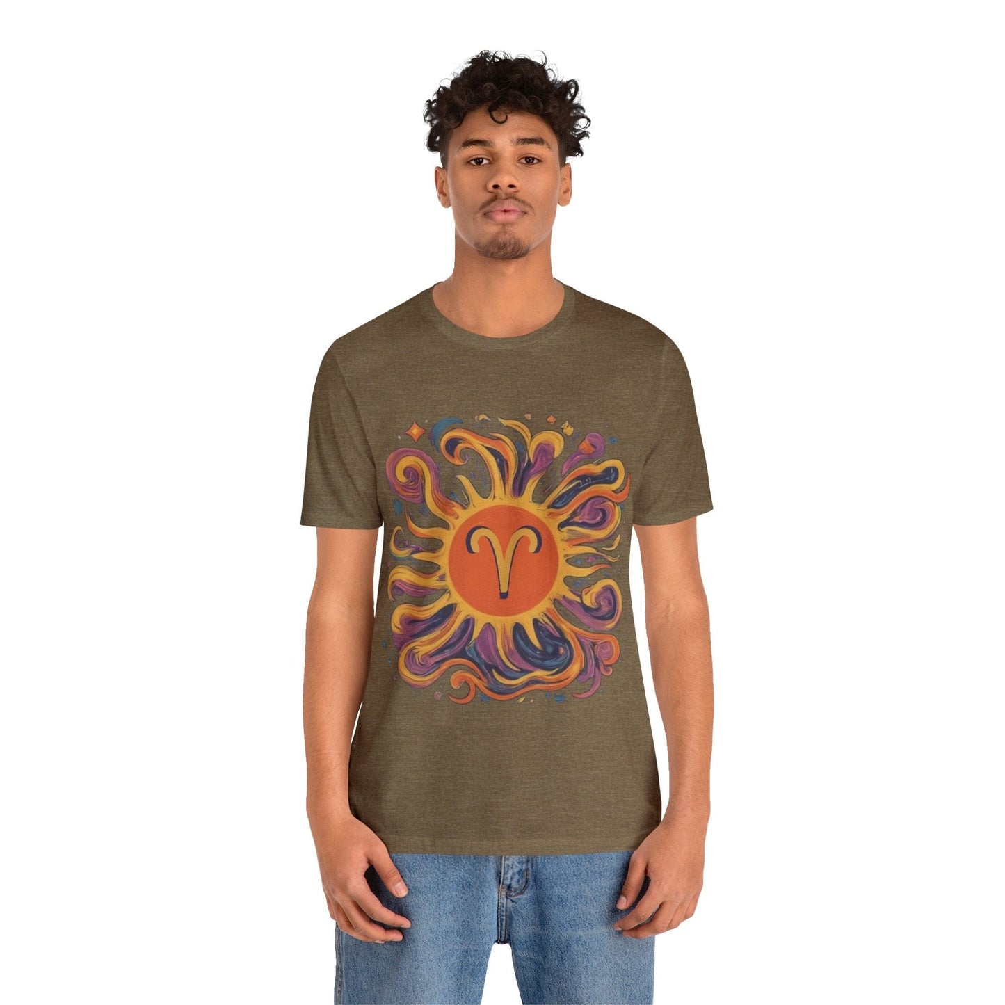 T-Shirt Aries Zodiac Blaze Soft T-Shirt: Ignite Your Wardrobe