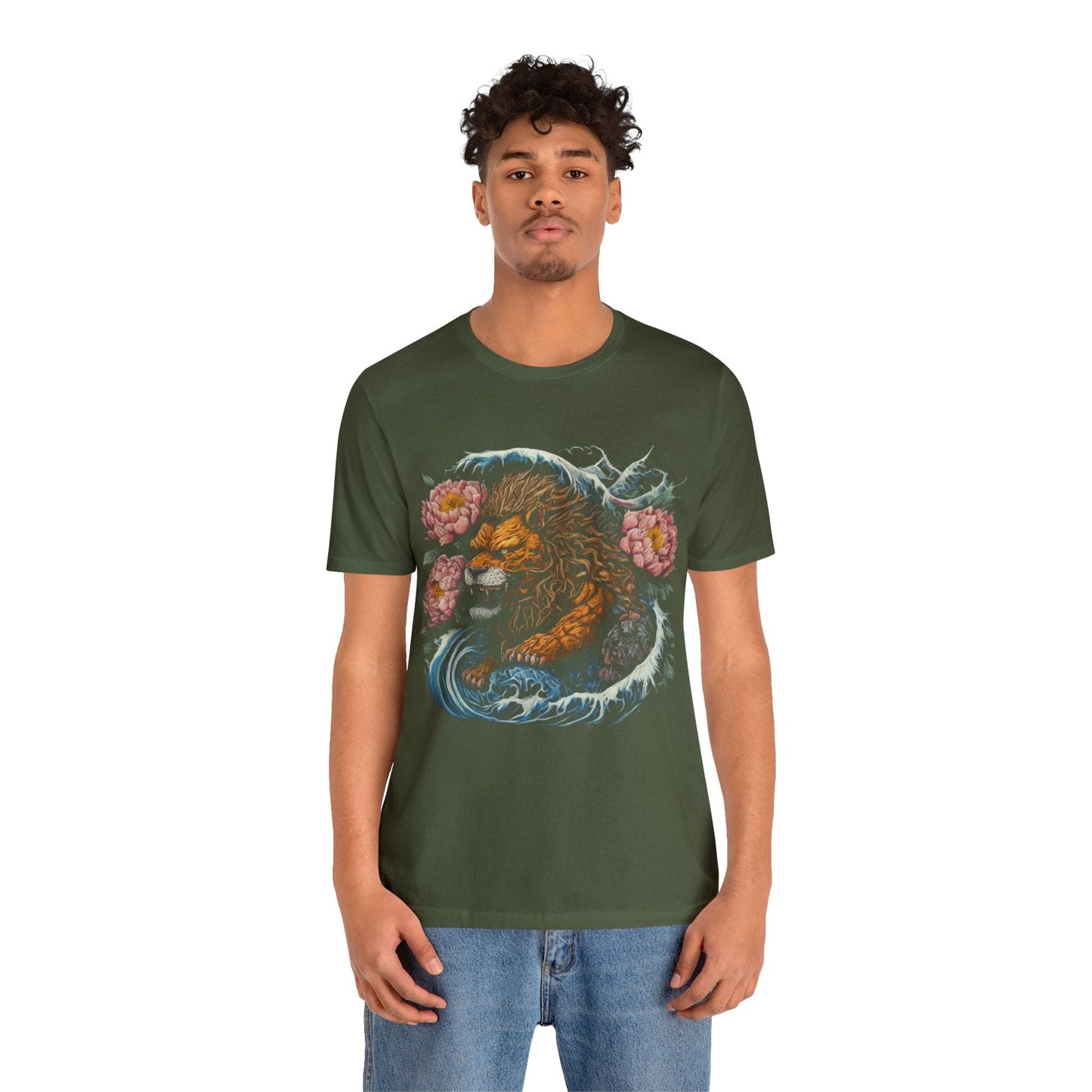 T-Shirt Japanese Splash Irezumi Leo T-Shirt