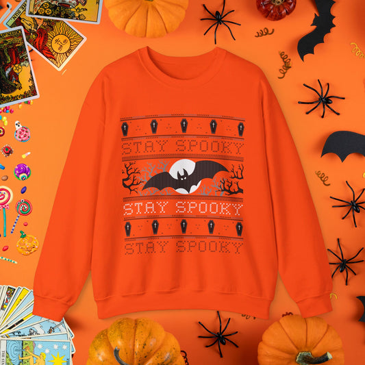 Stay Spooky - Halloween Ugly Sweater Style Crewneck - Halloween Limited Edition