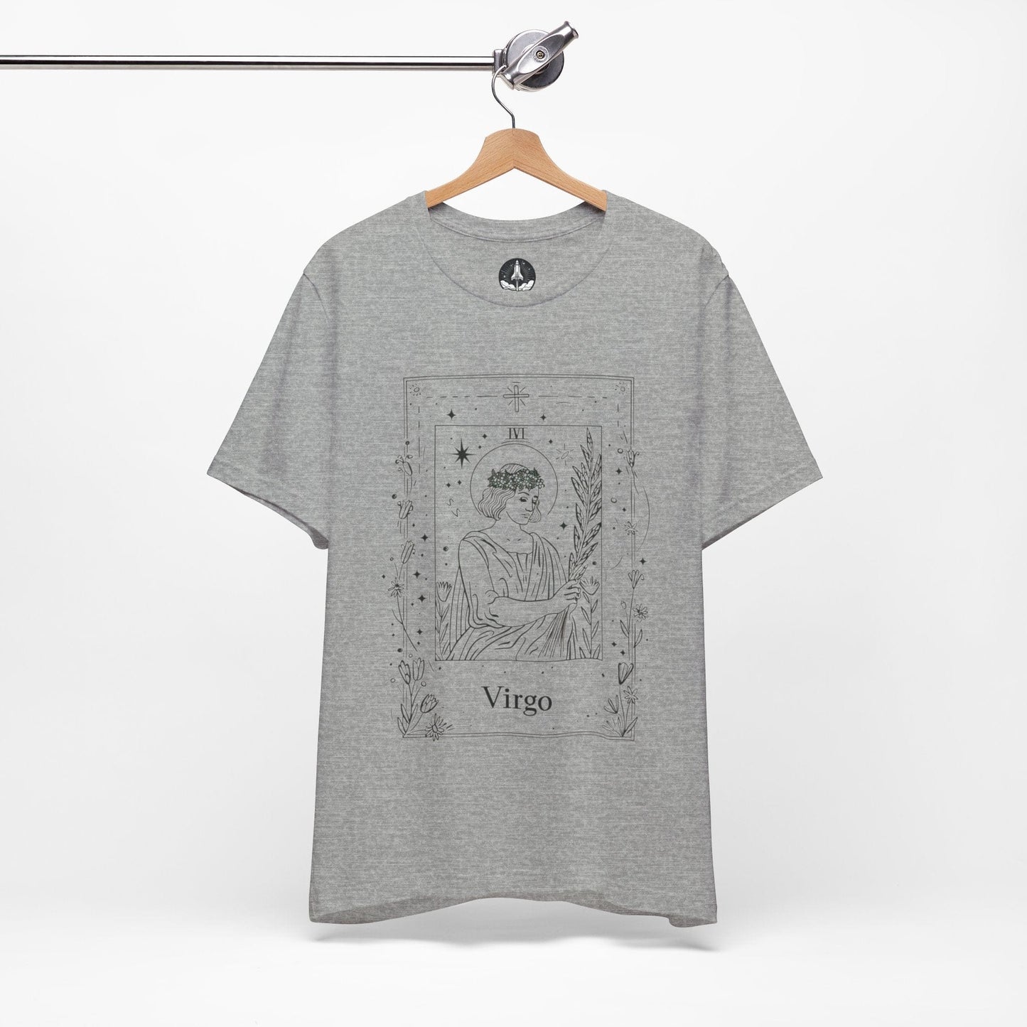 Maiden's Blossom: Virgo Tarot Card T-Shirt