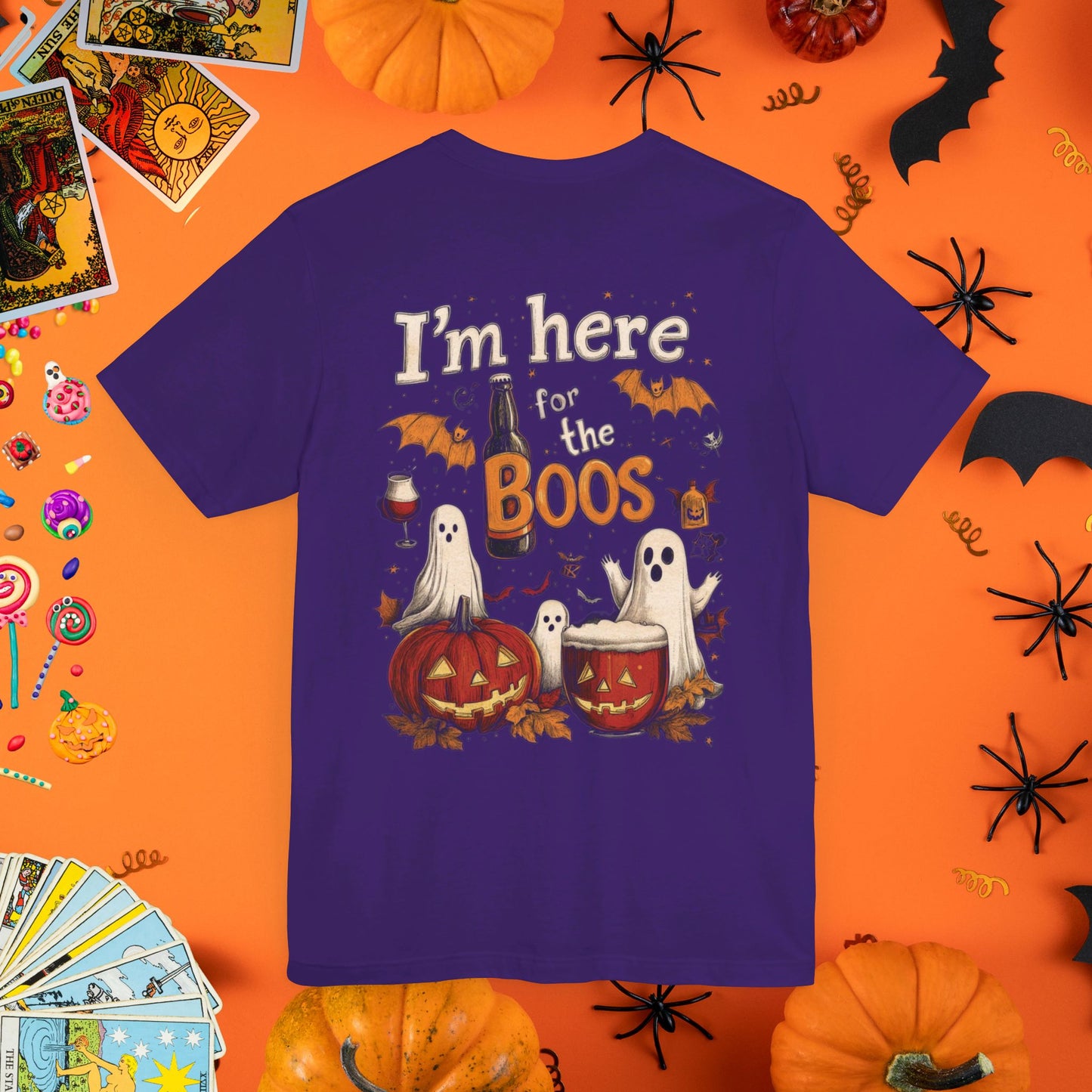 I'm Here for the Boos - Halloween Party T-Shirt - Halloween Limited Edition