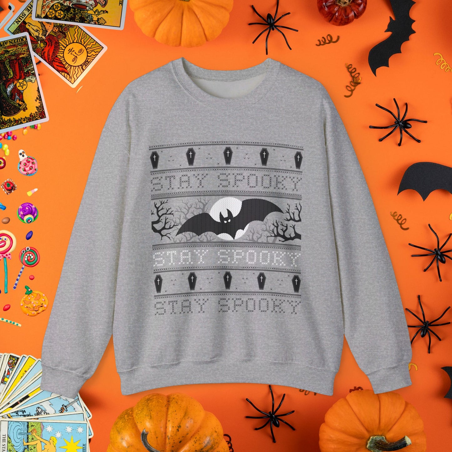 Stay Spooky - Halloween Ugly Sweater Style Crewneck - Halloween Limited Edition