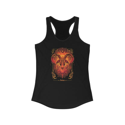 The Ram: Aries Tarot Card Racerback Tank