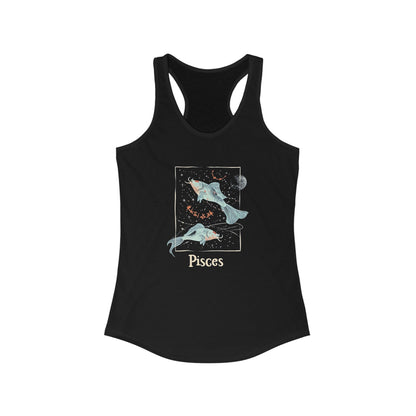 Pisces Racerback Tank: Celestial Soft-Fit for Astrology Lovers