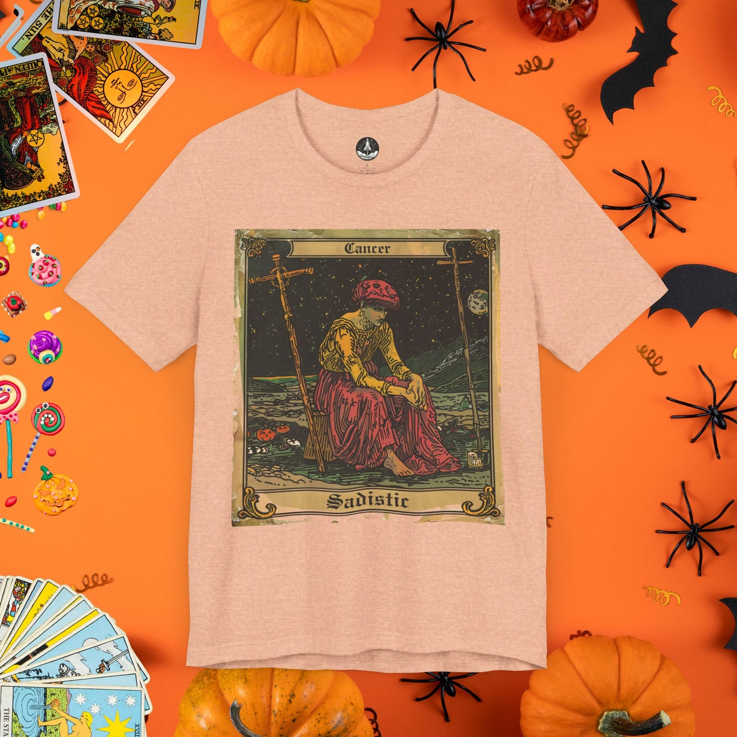 Cancer Sadistic Tarot Card T-Shirt - Halloween Limited Edition