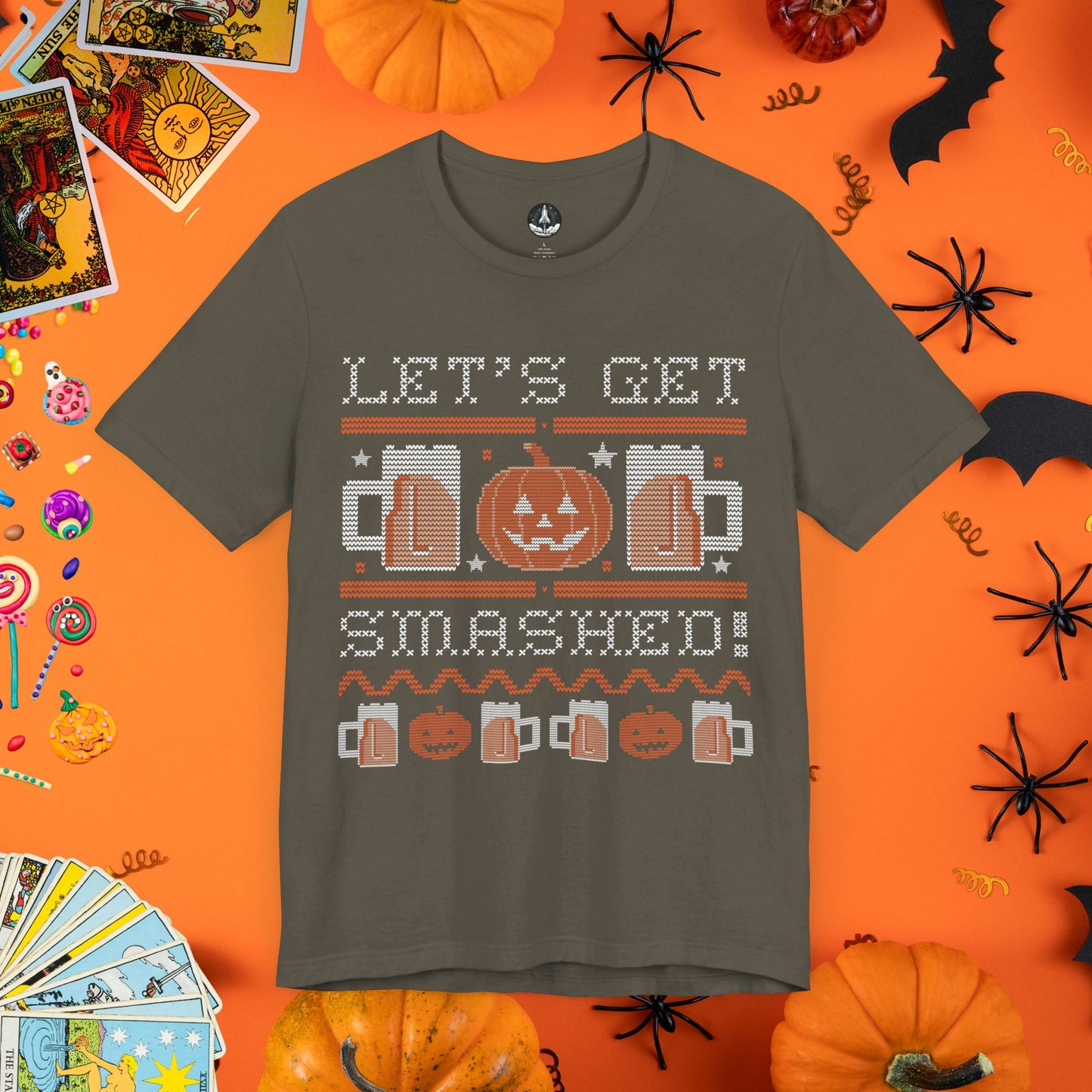 Let's Get Smashed - Halloween Ugly Sweater T-Shirt - Halloween Limited Edition