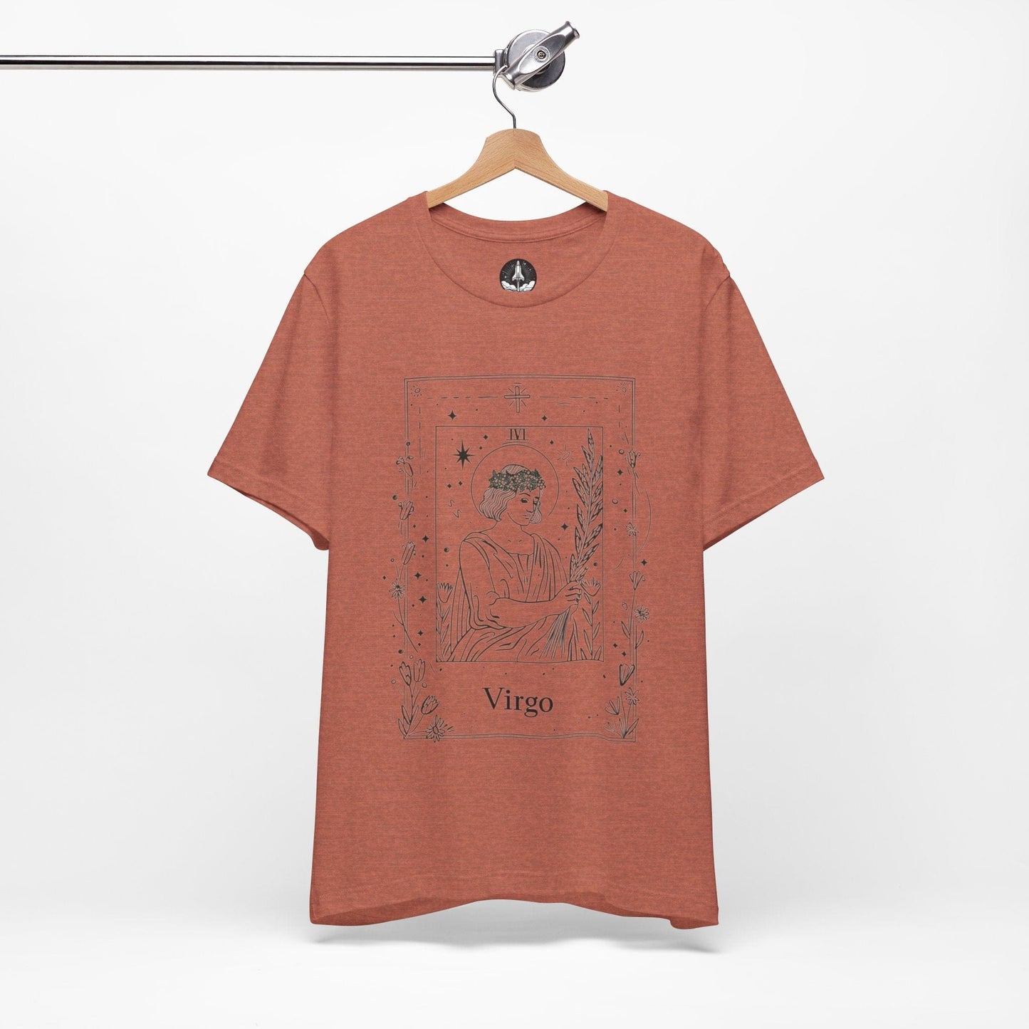 Maiden's Blossom: Virgo Tarot Card T-Shirt