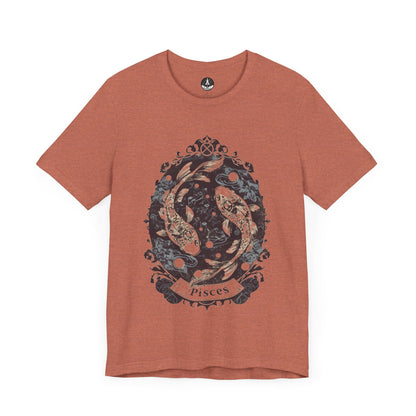 Harmony of Pisces – Vintage Papercraft Zodiac T-Shirt