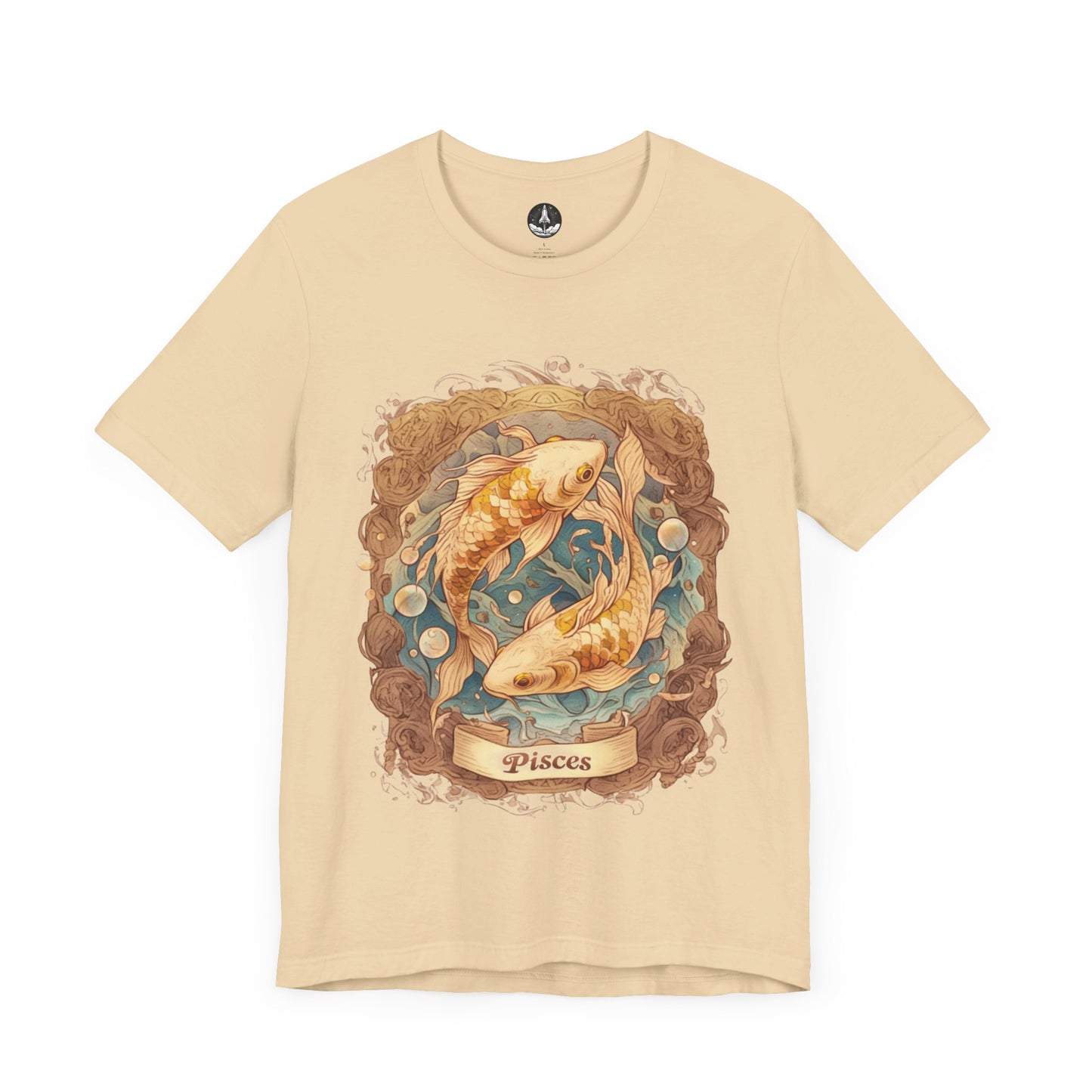 Pisces Paper Harmony – Vintage Papercraft Zodiac T-Shirt