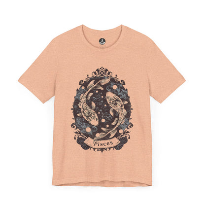 Harmony of Pisces – Vintage Papercraft Zodiac T-Shirt