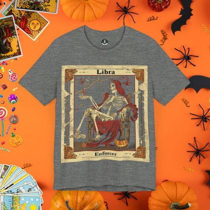 Libra Enforcer - Tarot Card T-Shirt - Halloween Limited Edition