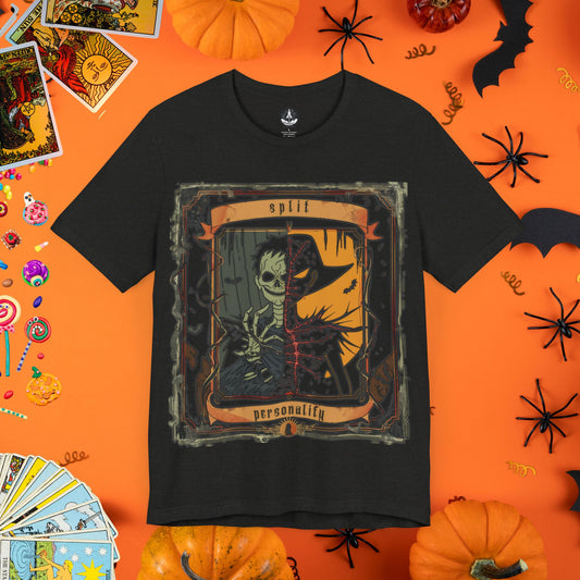 Split Personality Tarot Card T-Shirt - Halloween Limited Edition