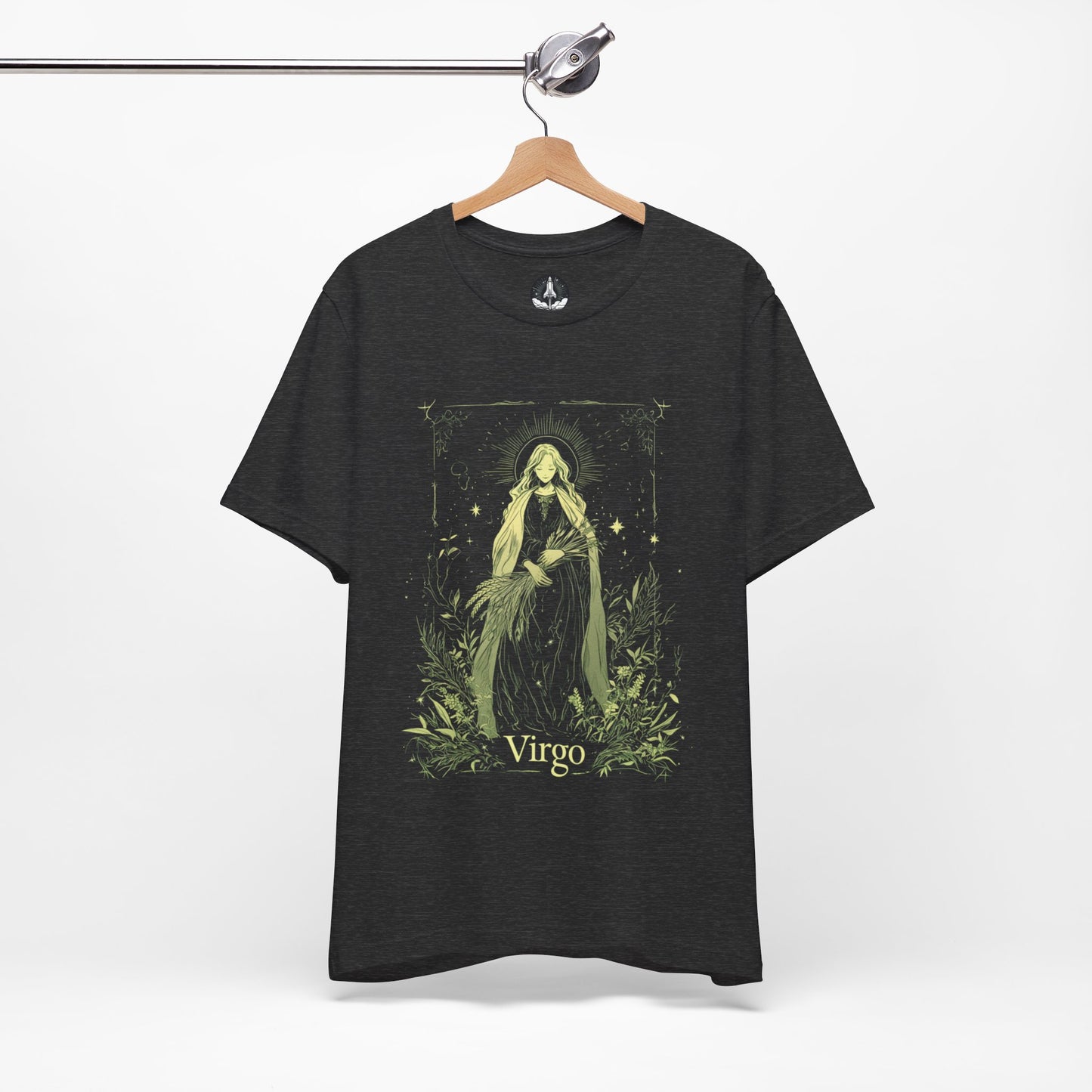 The Meticulous Maiden: Virgo Tarot Card T-Shirt