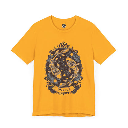 Harmony of Pisces – Vintage Papercraft Zodiac T-Shirt