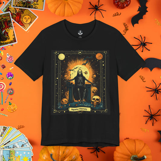 Halloween Aquarius Visionary Zodiac T-Shirt  - Halloween Limited Edition