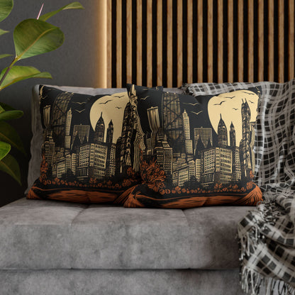 Haunted Chicago Skyline Halloween Pillowcase