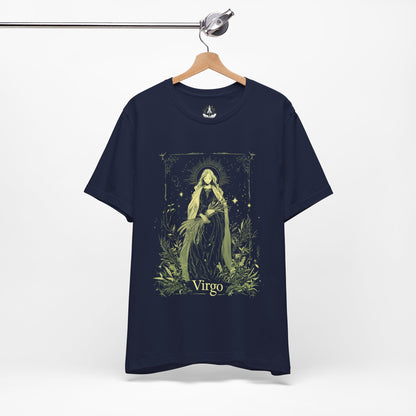 The Meticulous Maiden: Virgo Tarot Card T-Shirt