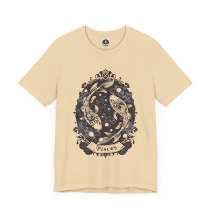 Harmony of Pisces – Vintage Papercraft Zodiac T-Shirt