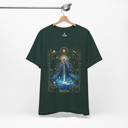 The Water Bearer: Aquarius Tarot Card T-Shirt