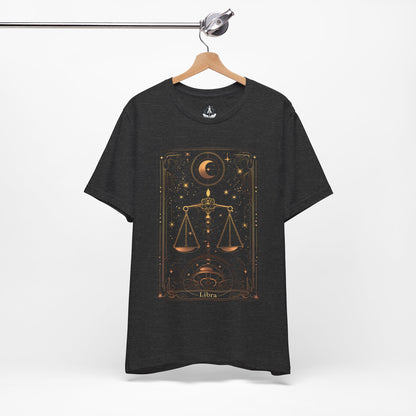 The Balanced Scales: Libra Tarot Card T-Shirt