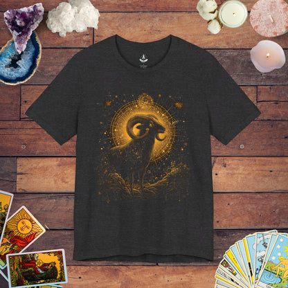 Aries Celestial Guardian Tarot Card T-Shirt