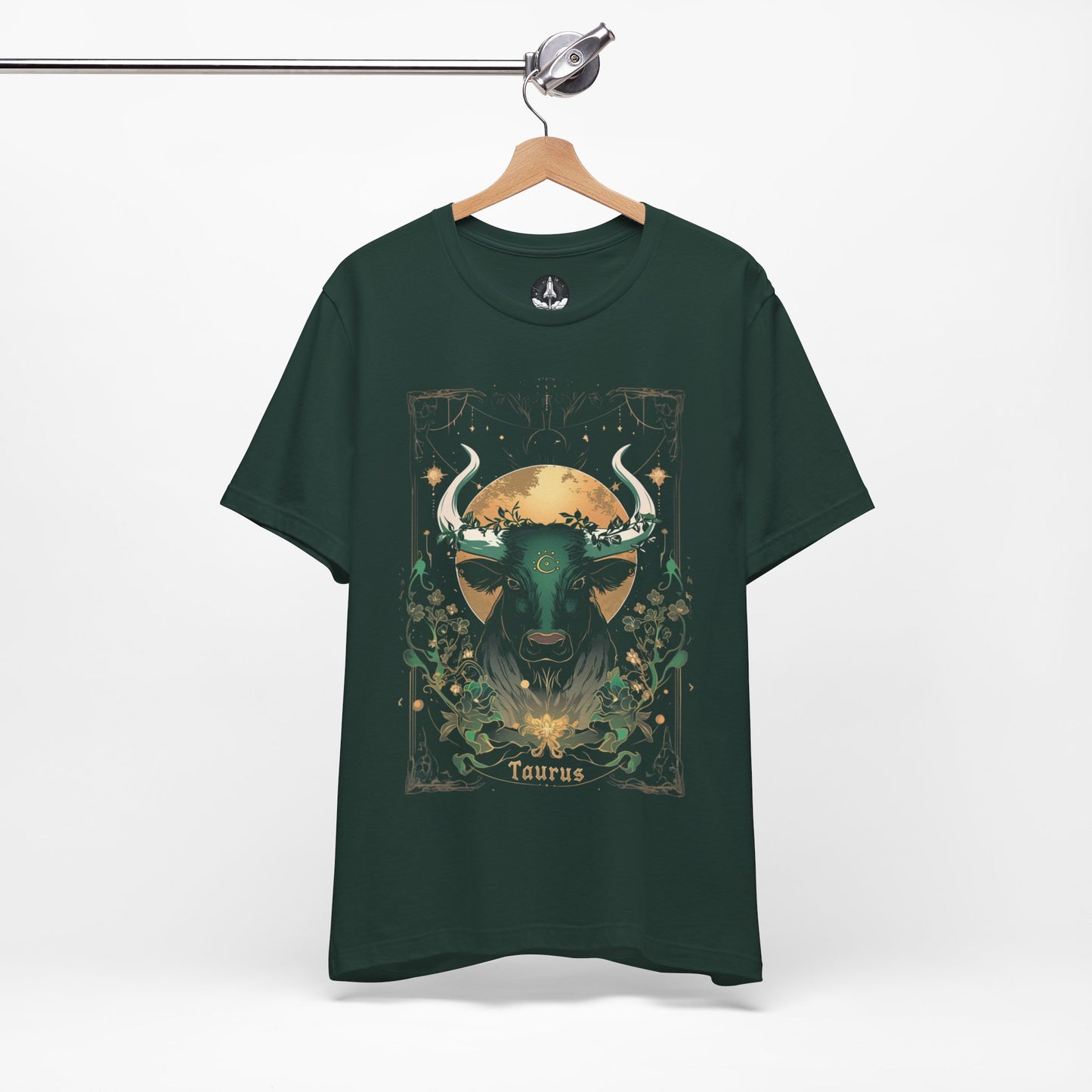 The Stalwart Bull: Taurus Tarot Card T-Shirt