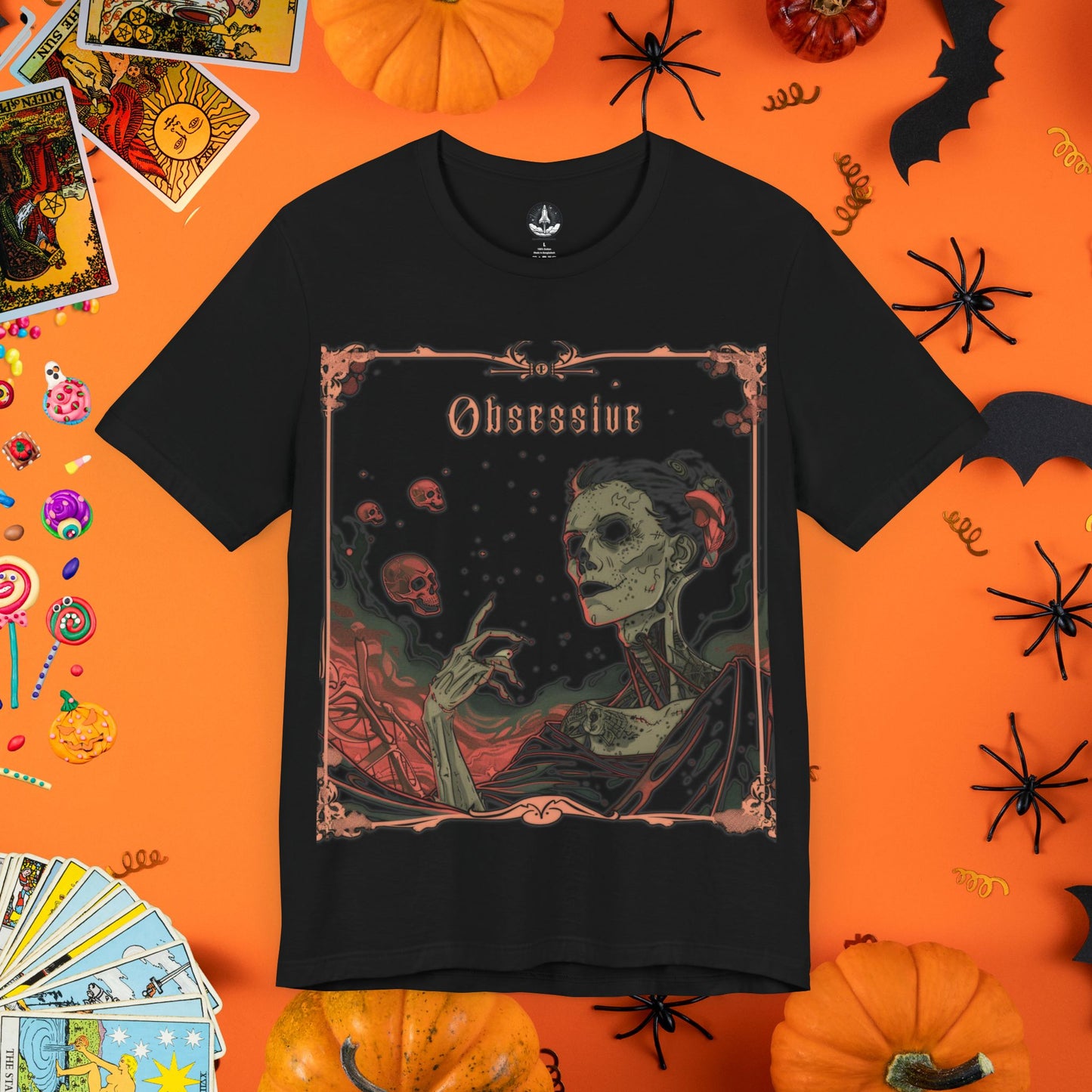 Obsessive Gothic Tarot T-Shirt  - Halloween Limited Edition