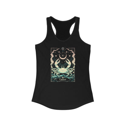 The Crab: Cancer Tarot Card Racerback Tank