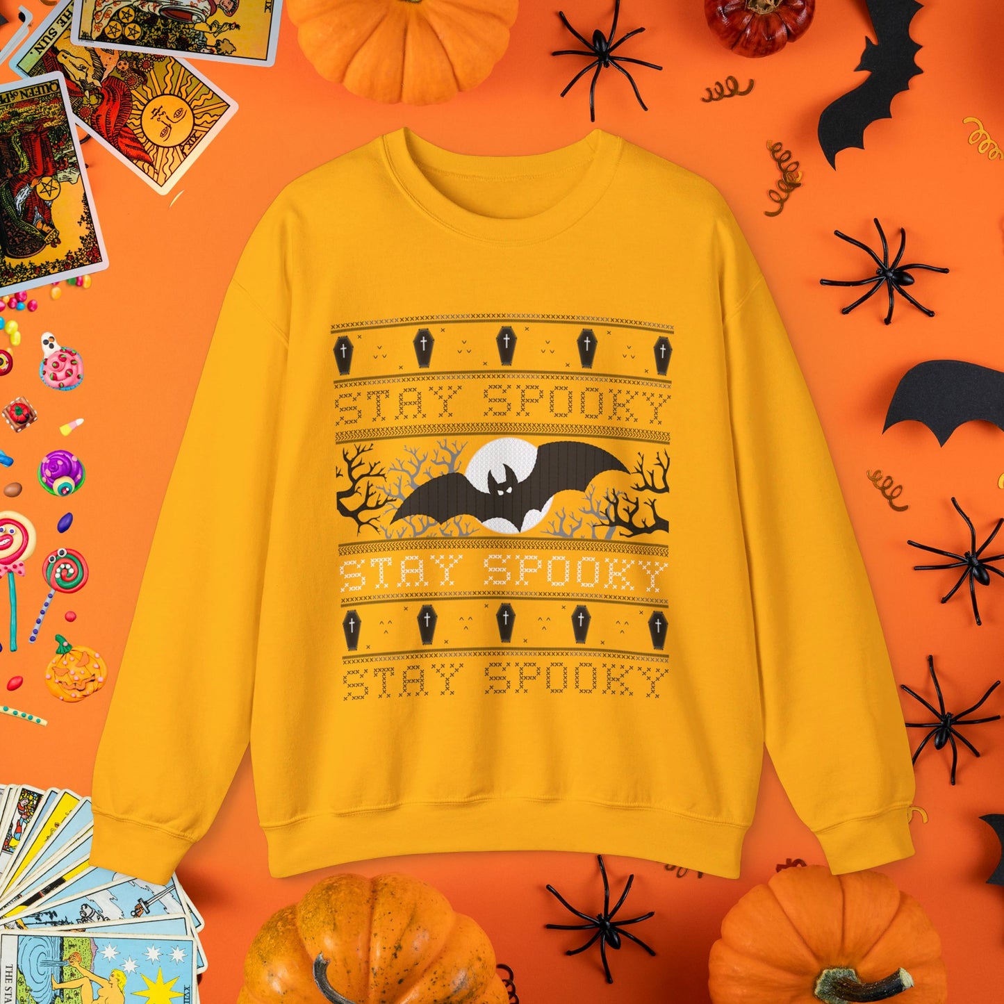 Stay Spooky - Halloween Ugly Sweater Style Crewneck - Halloween Limited Edition