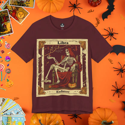 Libra Enforcer - Tarot Card T-Shirt - Halloween Limited Edition