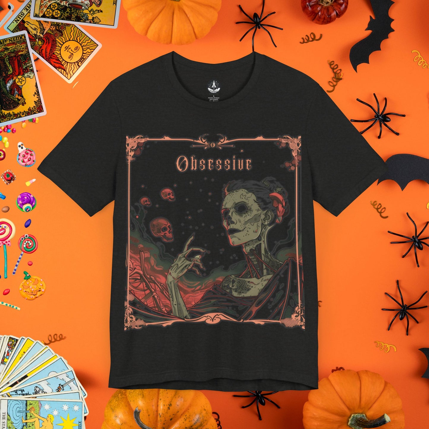 Obsessive Gothic Tarot T-Shirt  - Halloween Limited Edition