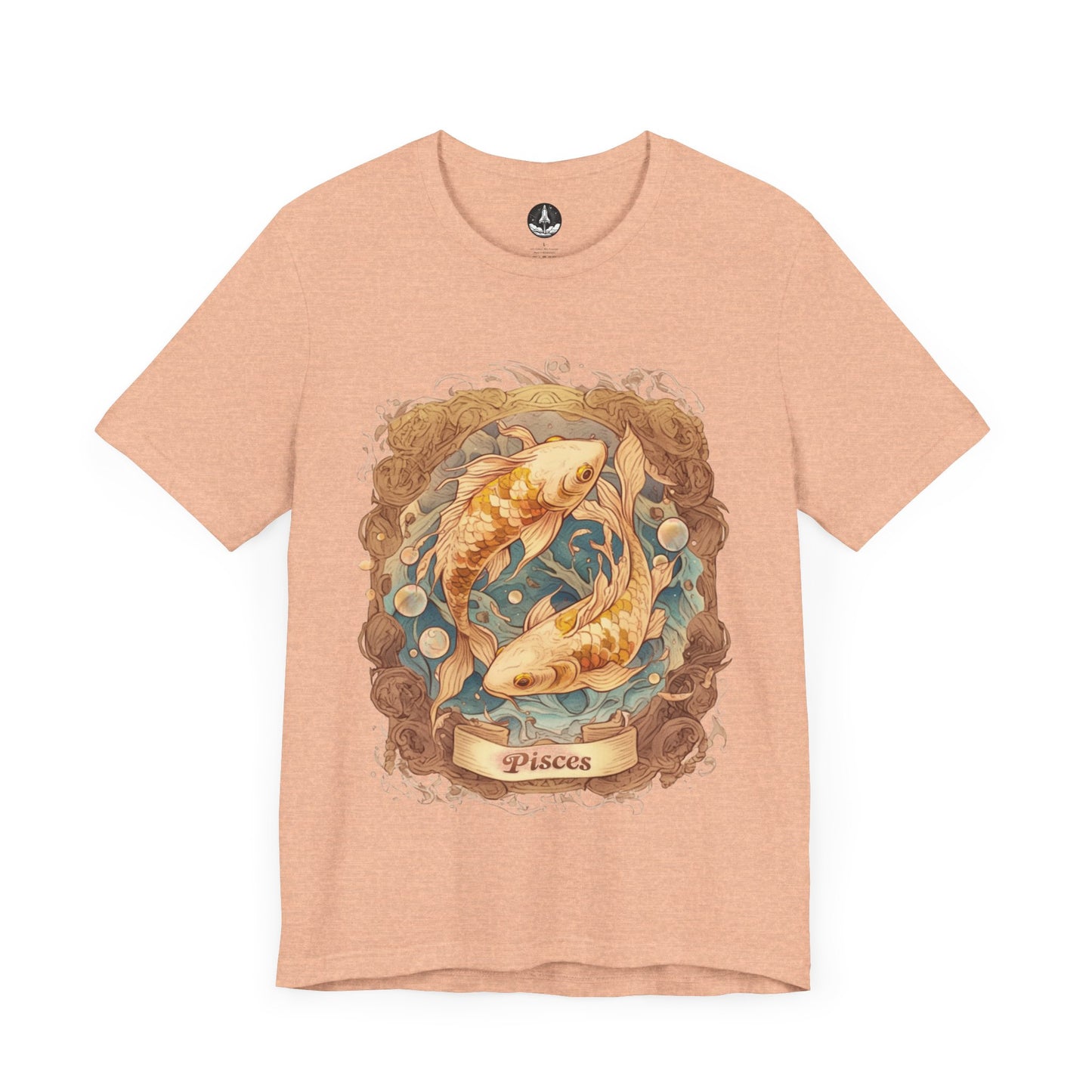 Pisces Paper Harmony – Vintage Papercraft Zodiac T-Shirt