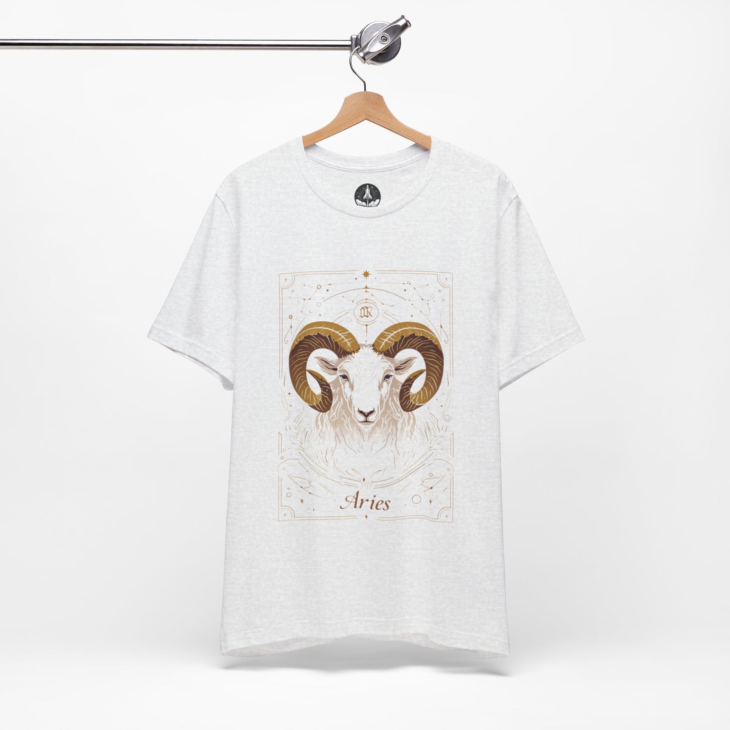 The Minimalist Ram: Aries Tarot Card T-Shirt