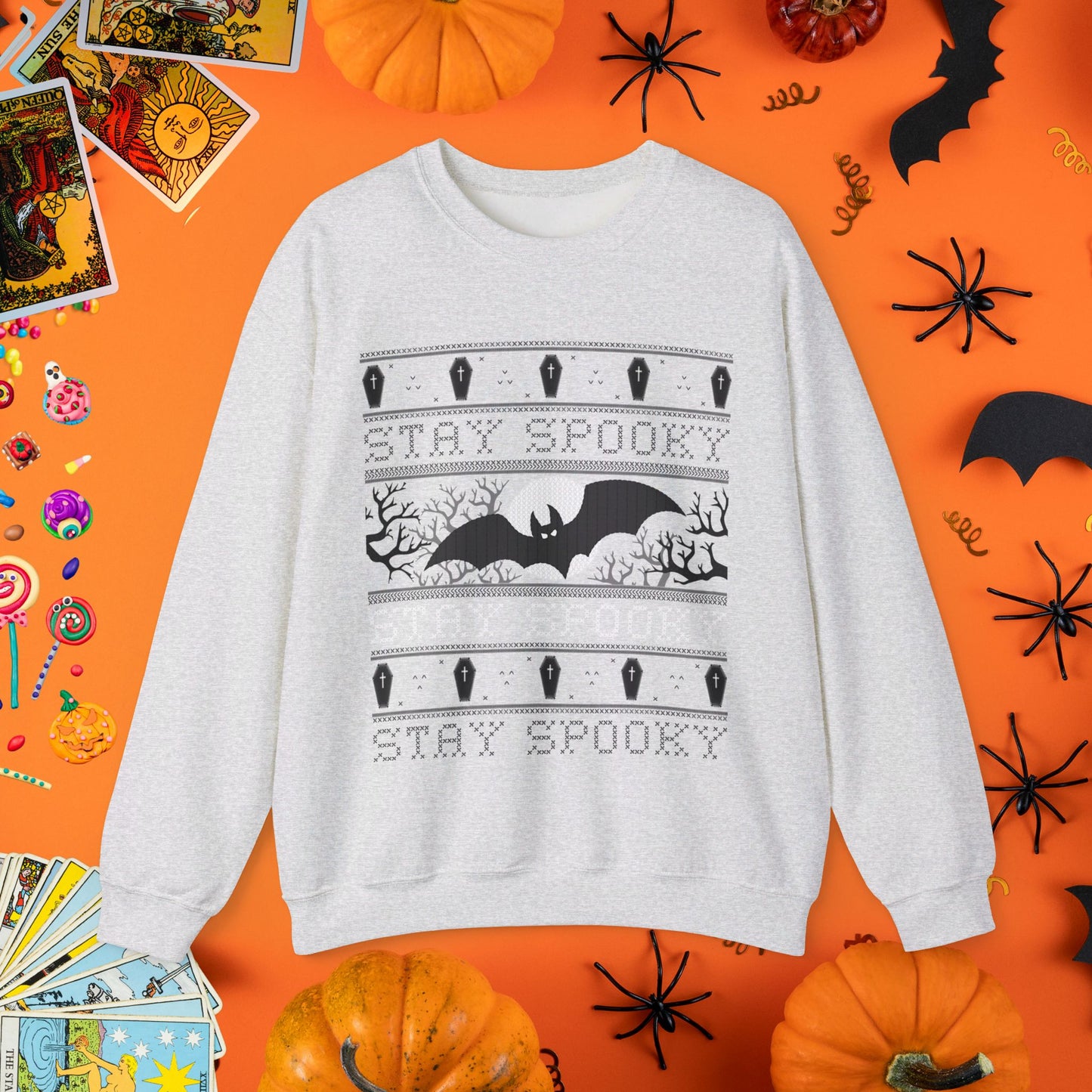 Stay Spooky - Halloween Ugly Sweater Style Crewneck - Halloween Limited Edition