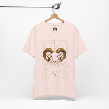 The Minimalist Ram: Aries Tarot Card T-Shirt