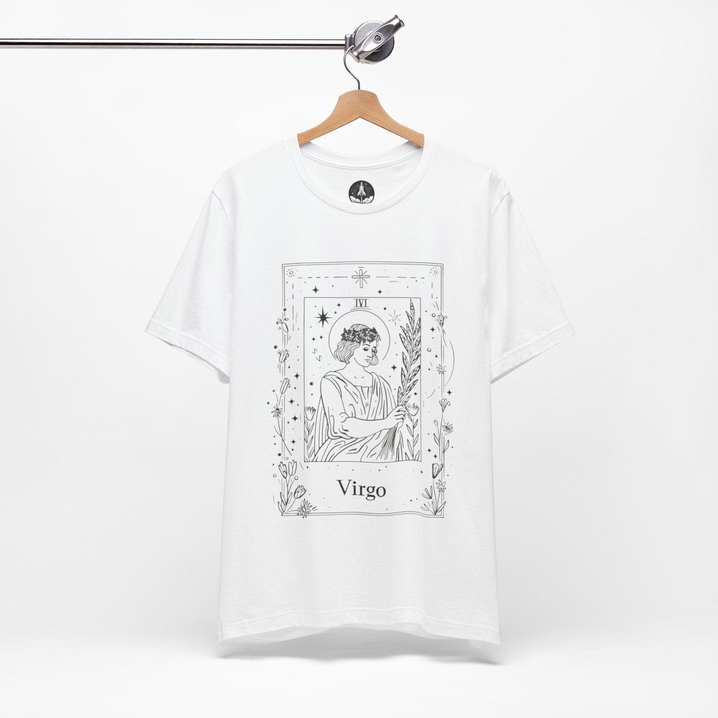 Maiden's Blossom: Virgo Tarot Card T-Shirt