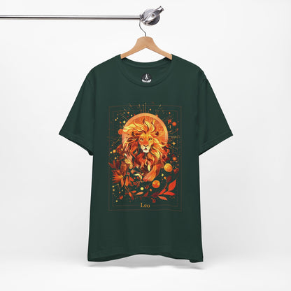 The Majestic Lion: Leo Tarot Card T-Shirt