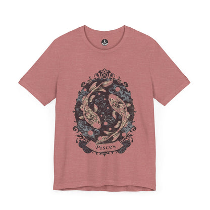 Harmony of Pisces – Vintage Papercraft Zodiac T-Shirt