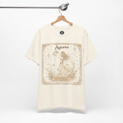 Sepia Dream: Aquarius Tarot Card T-Shirt