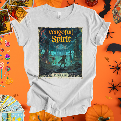 Scorpio Vengeful Spirit Halloween Tarot Card T-Shirt - Halloween Limited Edition