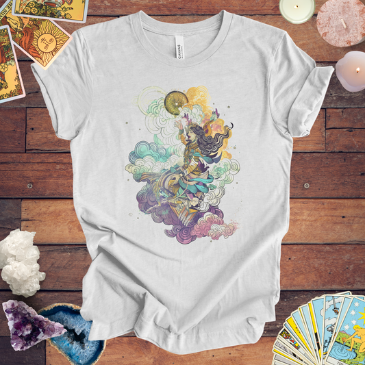 Celestial Harmony TShirt: Zodiac Whispers in the Wind