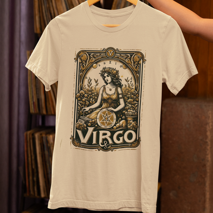 Maiden of Pentacles: Virgo Tarot Card T-Shirt