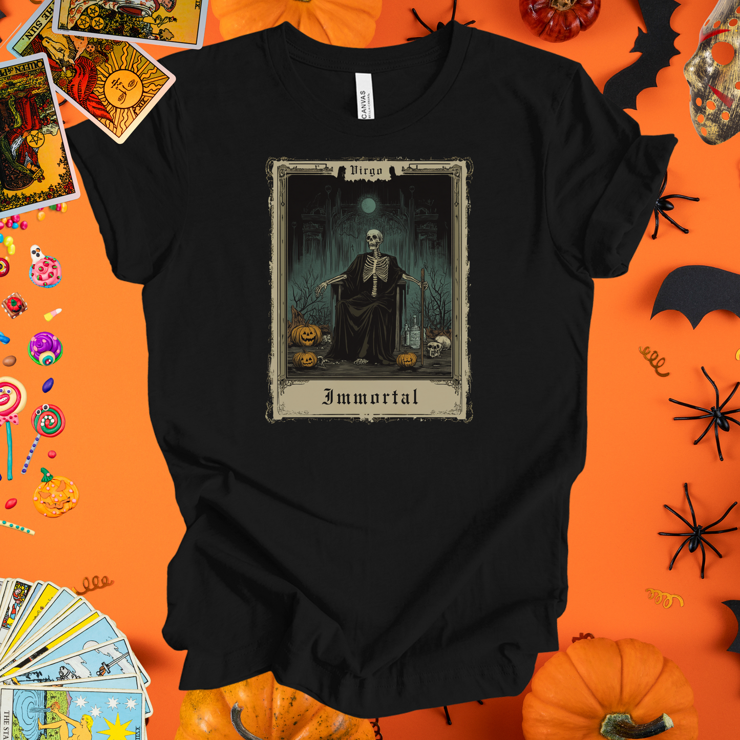 Immortal - Virgo Tarot Card T-Shirt - Halloween Limited Edition