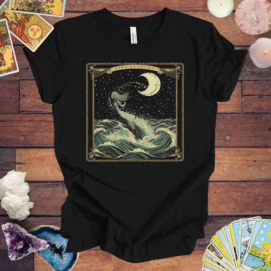 Mystical Seas for the Reflective Soul: Aquarius Tarot Card T-Shirt