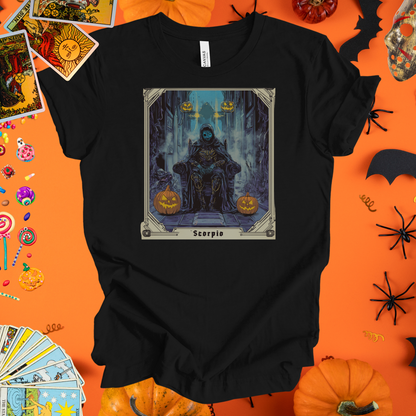 The Dark Visionary - Scorpio Tarot Card T-Shirt - Halloween Limited Edition