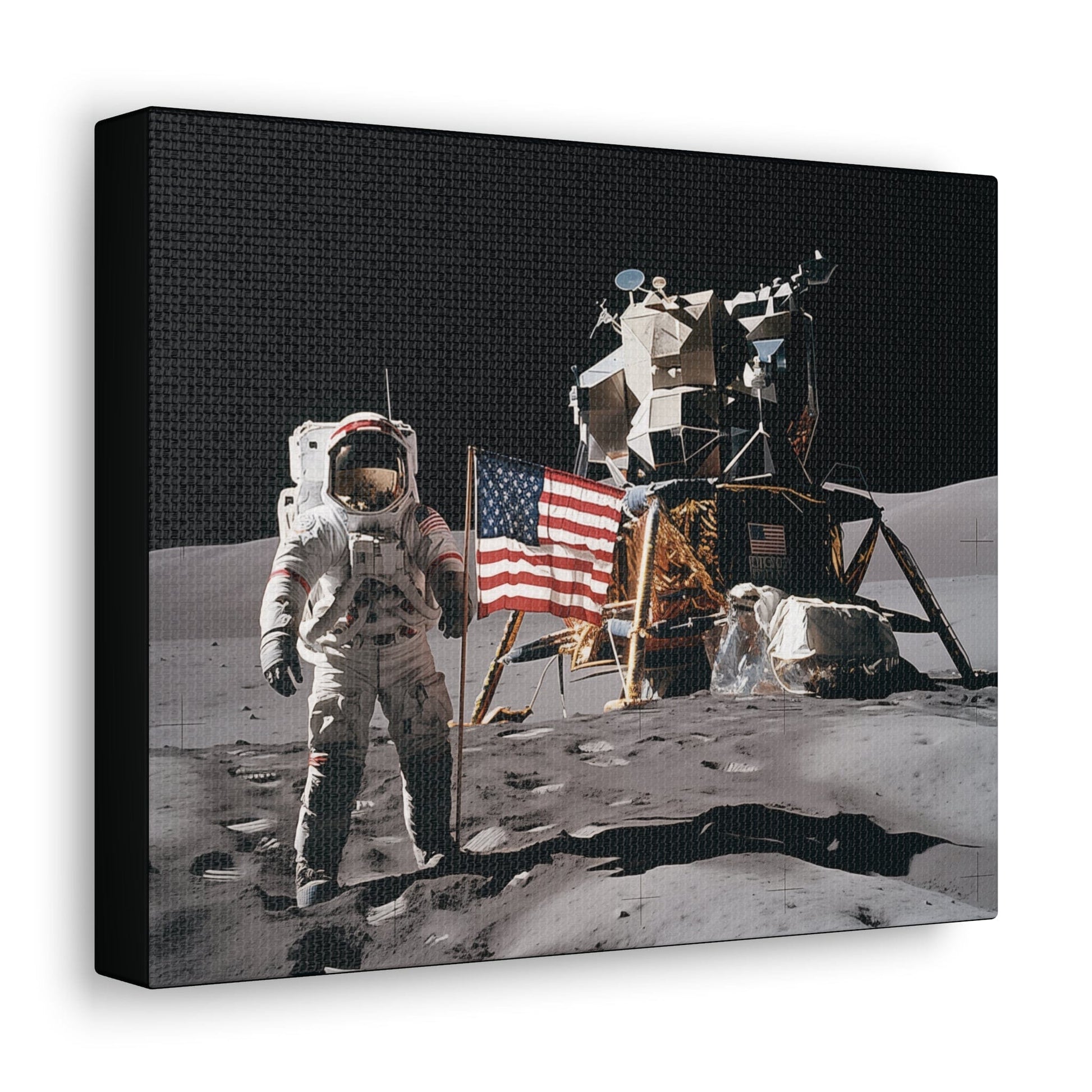 Canvas 10″ x 8″ / 1.25" Vintage 1970s Lunar Exploerer Canvas